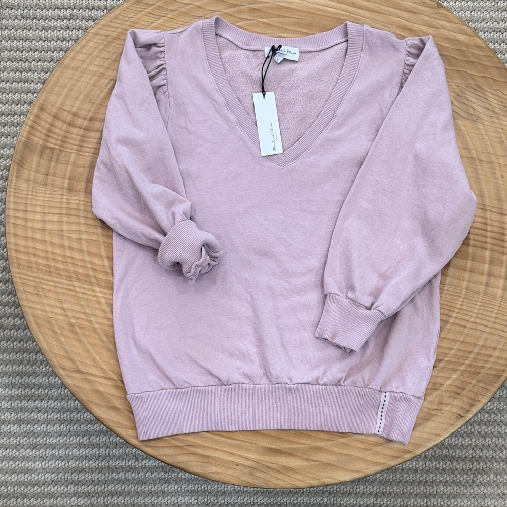 Michael Stars Dusty Pink V-Neck Pullover